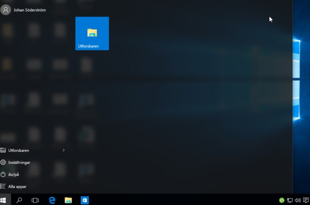 Clean Windows 10 start menu